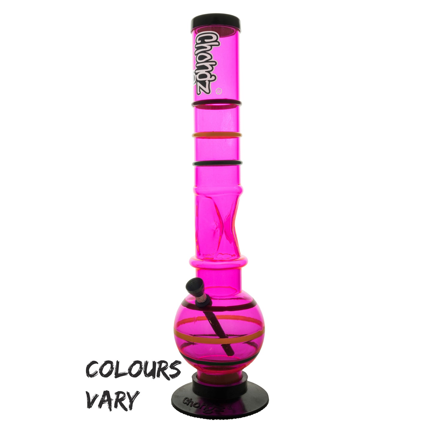 Chongz - Waterpipe, Acrylic, 40cm, Bubble w/ Ice Pinch, “Jules Vern”