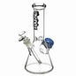 Chongz - Waterpipe, Glass, 29cm,  Beaker w/ Ice Pinch & Stash, “Just Stash It”