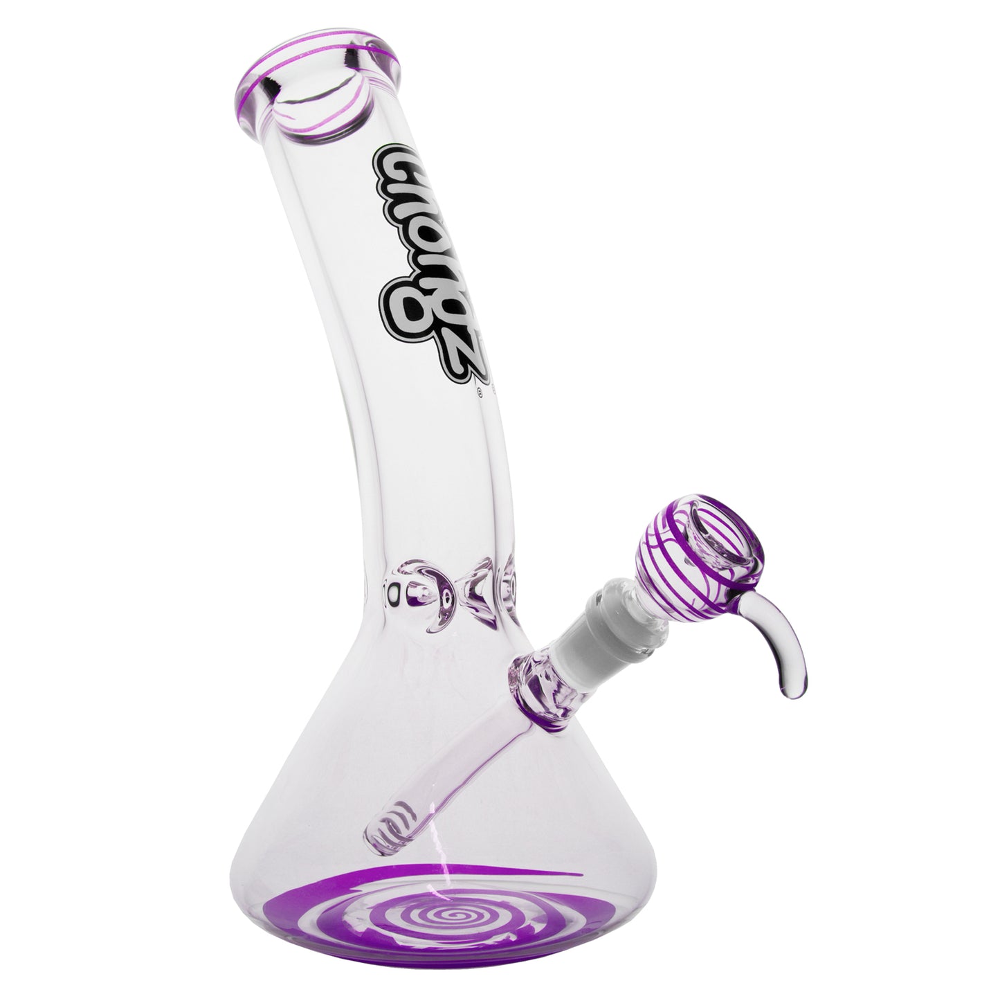 Chongz - Glass Waterpipe, 30cm, “Goosebump” 7mm Ice Pinch