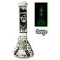 Chongz - Waterpipe, Glass, 33cm, Beaker w/ Ice Pinch, “Monkee Man”