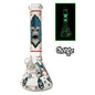 Chongz - Waterpipe, Glass, 33cm, Beaker w/ Ice Pinch, “Monkee Man”