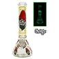 Chongz - Waterpipe, Glass, 33cm, Beaker w/ Ice Pinch, “Monkee Man”