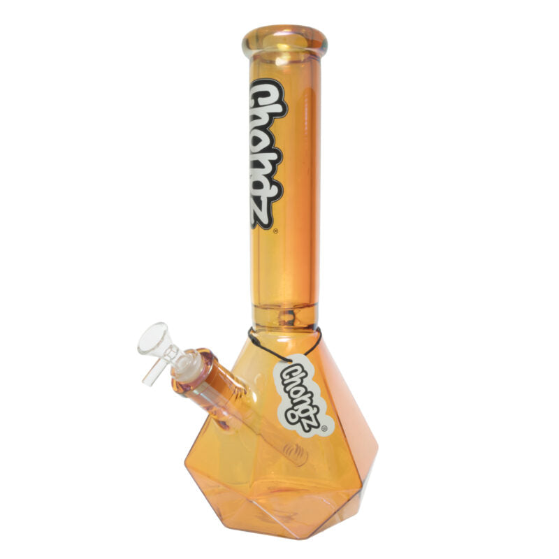 Chongz - Glass Waterpipe, 35cm ,“Johnny Gemstone” Ice Pinch