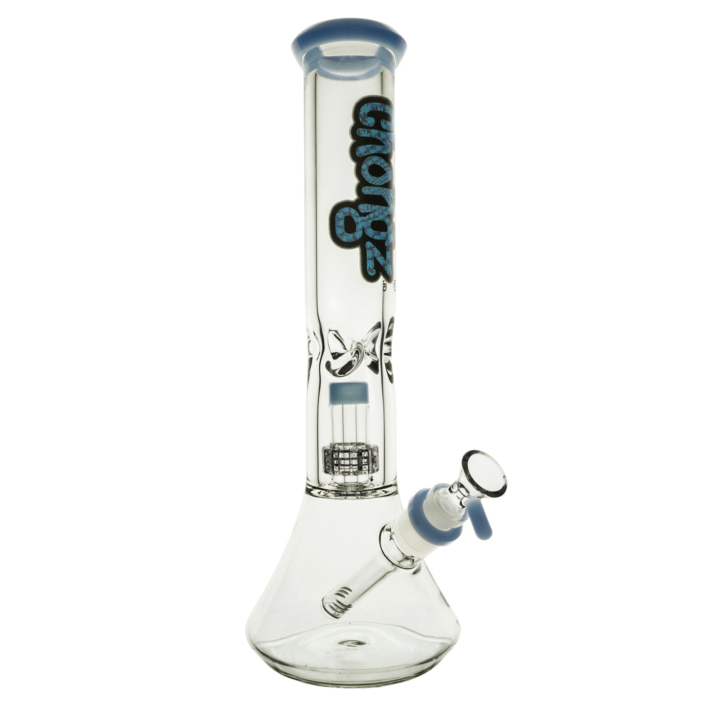 Chongz - Waterpipe, Glass, 35cm, Beaker w/ Percolator, “Melvin"