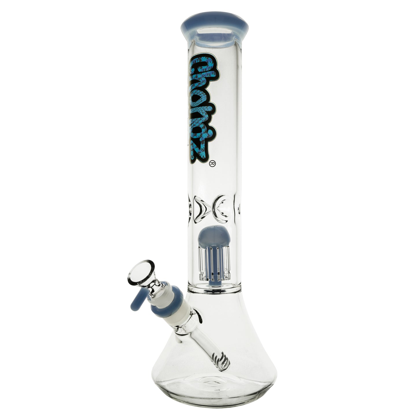 Chongz - Waterpipe, Glass, 35cm, Beaker w/ Percolator, “Lemon Rind"