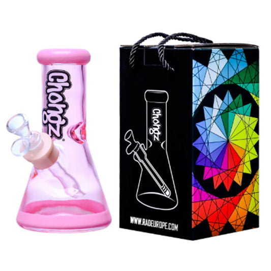Chongz - Glass Waterpipe, 20cm, Beaker w/ Ice Pinch, “Real Royal”