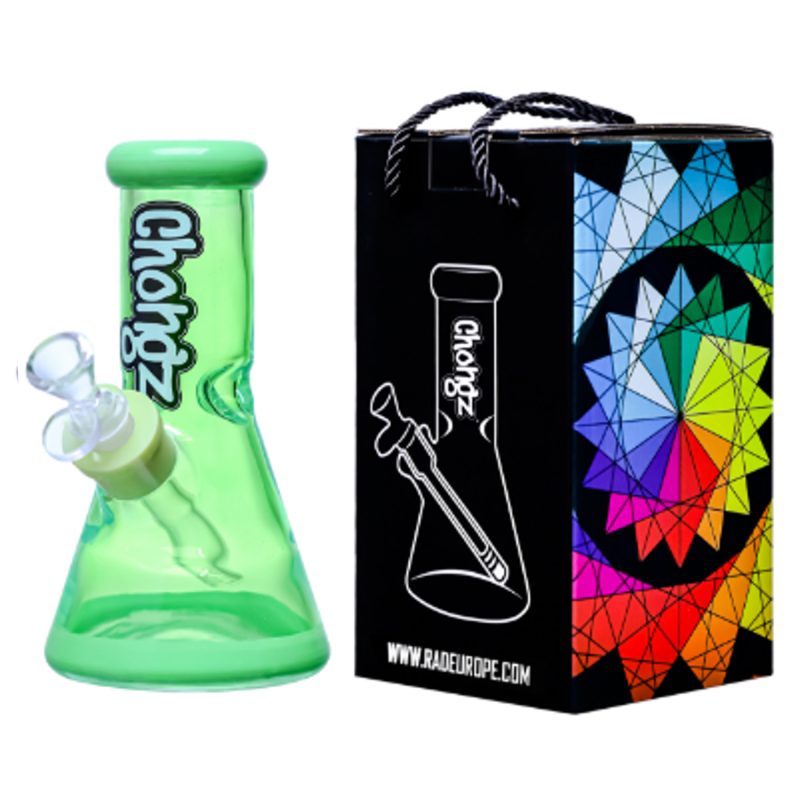 Chongz - Glass Waterpipe, 20cm, “Real Royal” Glass Ice Pinch
