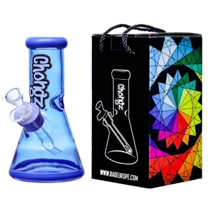 Chongz - Glass Waterpipe, 20cm, “Real Royal” Glass Ice Pinch