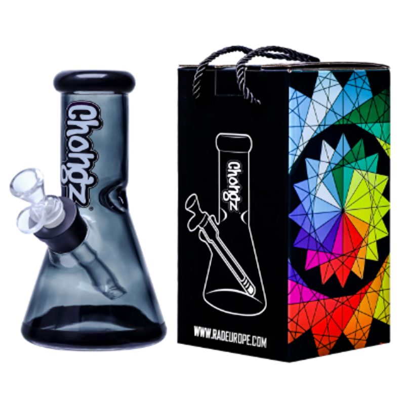 Chongz - Glass Waterpipe, 20cm, “Real Royal” Glass Ice Pinch