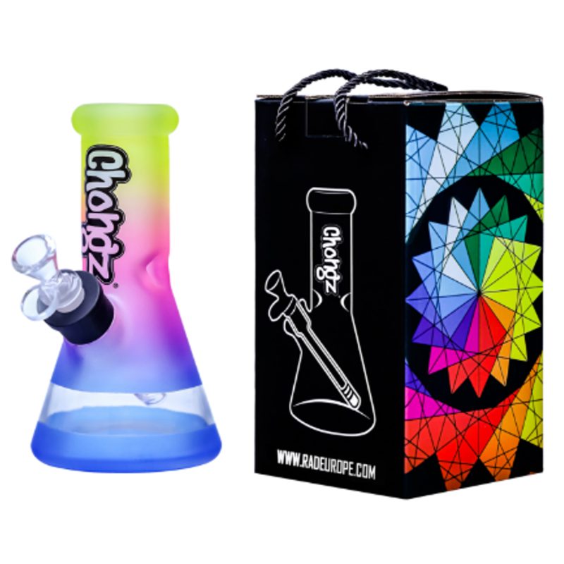 Chongz - Glass Waterpipe, 20cm, “Jack Frost” Ice Pinch