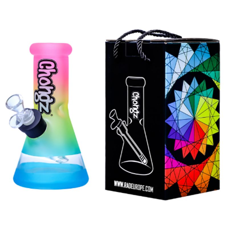 Chongz - Glass Waterpipe, 20cm, “Jack Frost” Ice Pinch