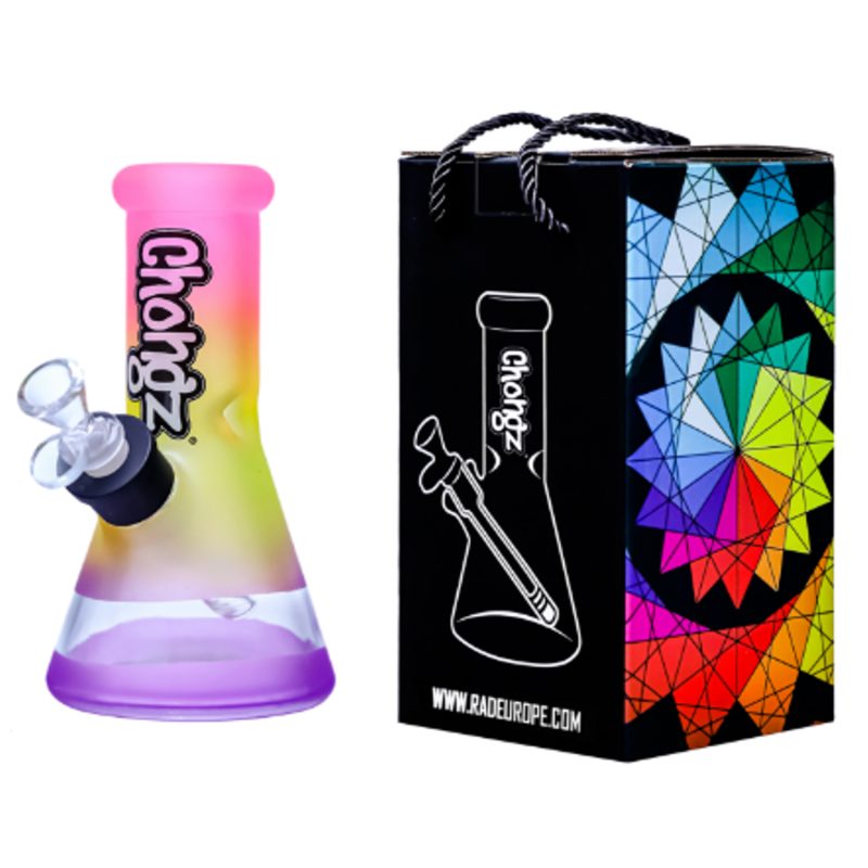 Chongz - Glass Waterpipe, 20cm, “Jack Frost” Ice Pinch