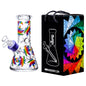 Chongz - Waterpipe, Glass, 20cm, Beaker w/ Ice Pinch, “Lovely Leaf”