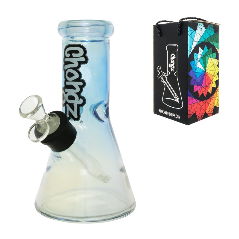Chongz - Glass Waterpipe, 20cm, “broken biscuit” Ice Pinch