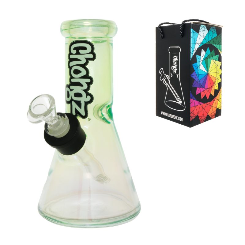 Chongz - Glass Waterpipe, 20cm, “broken biscuit” Ice Pinch