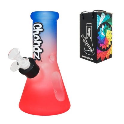 Chongz - Glass Waterpipe, 20cm, “bitch food” Rainbow Ice Pinch