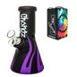 Chongz - Glass Waterpipe ,20cm, ”Hoffmans Bike” Tribal Design Ice Pinch