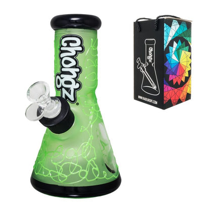 Chongz - Glass Waterpipe, 20cm, “King Slayer” w/ Ice Pinch