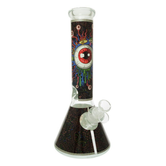 Chongz - Waterpipe, Glass, 30cm, Beaker w/ Ice Pinch, “Magic Eye”