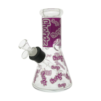 Chongz - Glass Waterpipe, 20cm, Glow Series “Multi Chongz” Ice Pinch