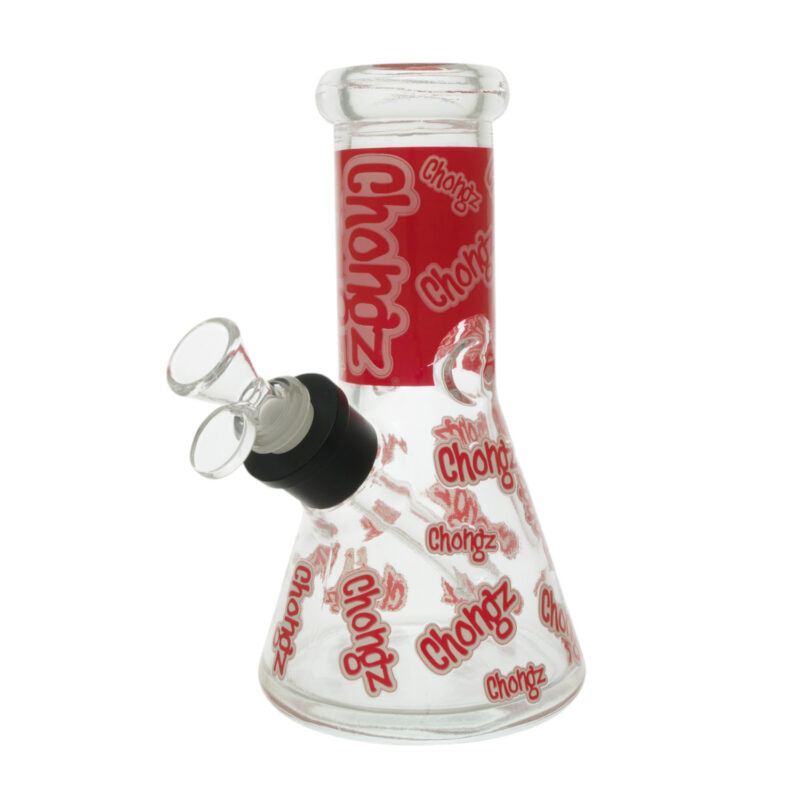 Chongz - Glass Waterpipe, 20cm, Glow Series “Multi Chongz” Ice Pinch