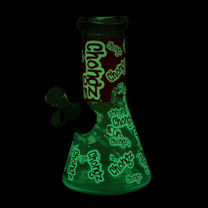 Chongz - Glass Waterpipe, 20cm, Glow Series “Multi Chongz” Ice Pinch