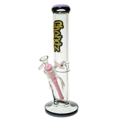 Chongz - Glass Waterpipe, 35cm, “Bob” 9mm, Straight Ice Pinch