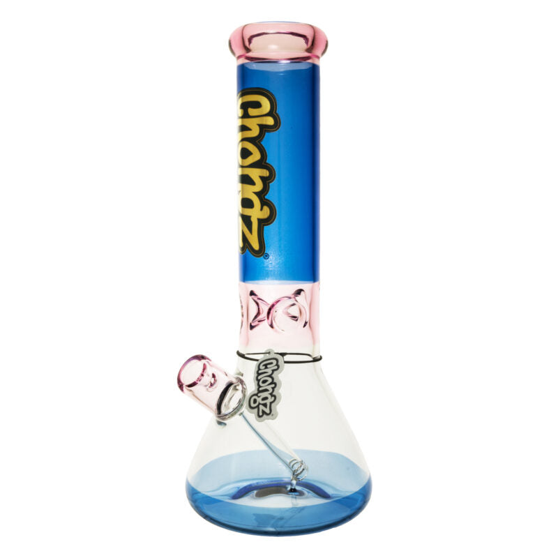 Chongz - Glass Waterpipe, 30cm, “Beef Galore” 5mm White Ice Pinch
