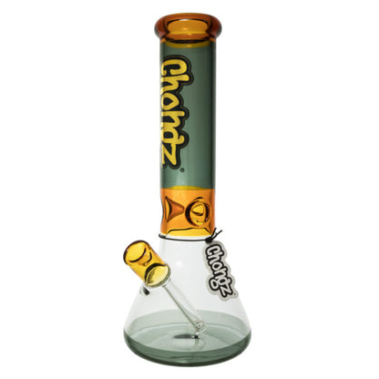 Chongz - Glass Waterpipe, 30cm, “Beef Galore” 5mm White Ice Pinch