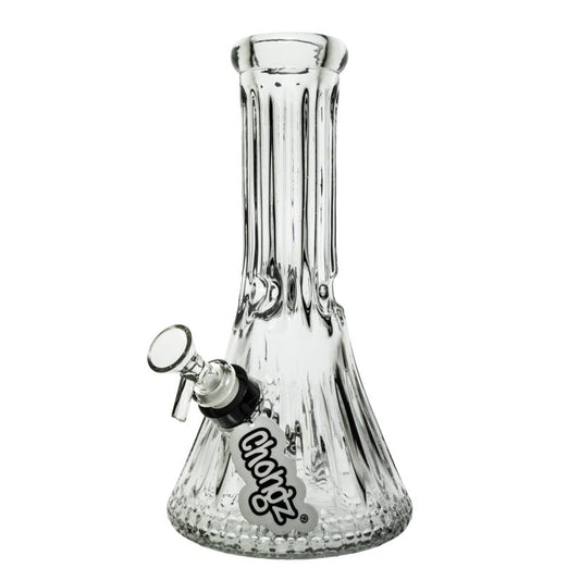 Chongz - Glass Waterpipe, 25cm, Beaker Cut Glass, “Lazarus”