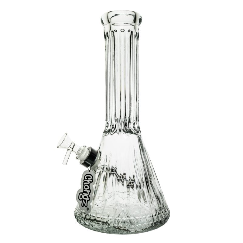 Chongz - Glass Waterpipe, 30cm, “Mercy Seat” Beaker with Chongz Logo Stem