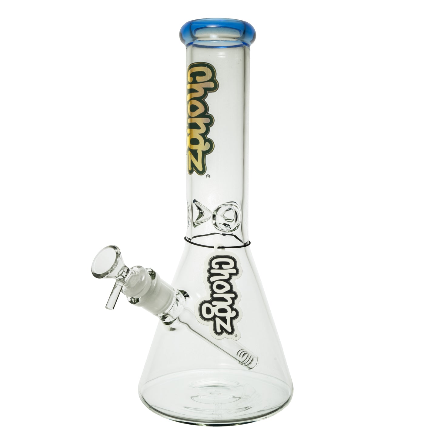 Chongz - Waterpipe, Glass, 30cm, Beaker w/ Ice Pinch, “Solid Gone”
