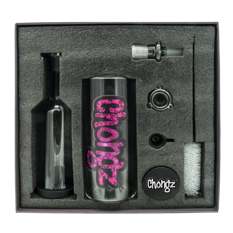 Chongz - Glass Gravity,23cm, 5mm “Newton” Deluxe Gift Set with Ezee Grinder