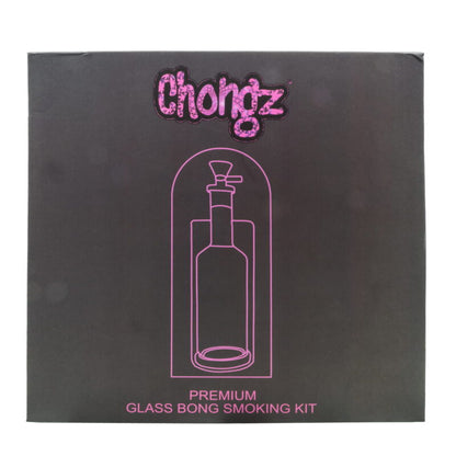 Chongz - Glass Gravity,23cm, 5mm “Newton” Deluxe Gift Set with Ezee Grinder