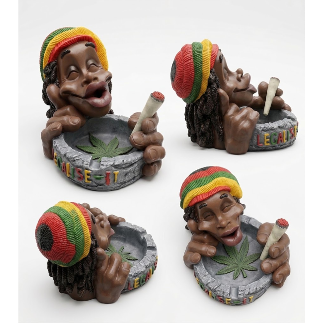 Ashtray - Moulded Resin, Rasta