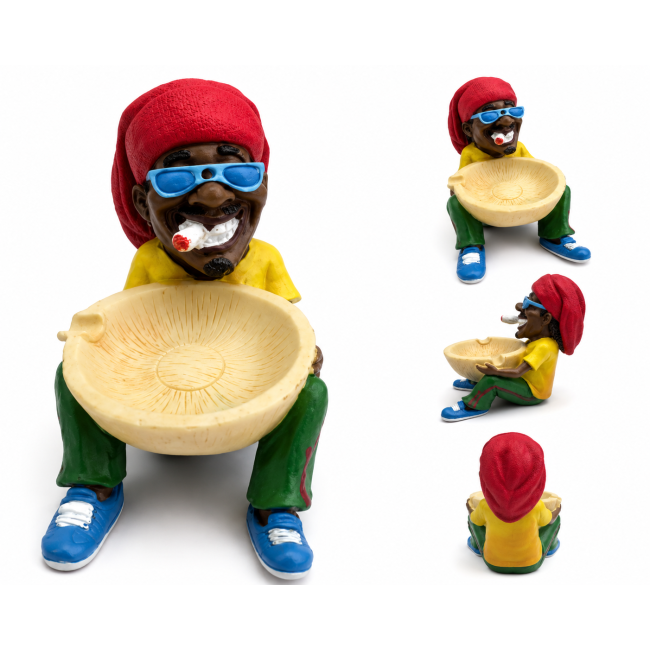 Ashtray - Moulded Resin, Rasta