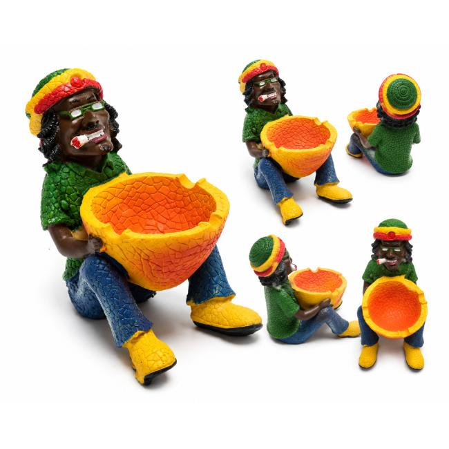 Ashtray - Moulded Resin, Rasta