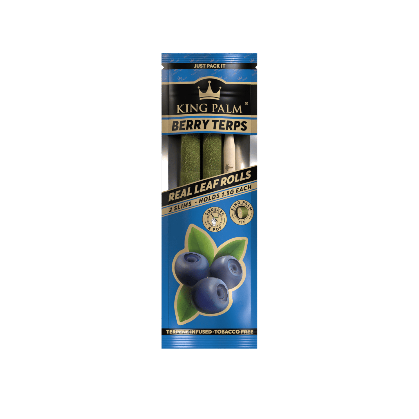 King Palm - Flavored Rolls, Slims (1.5g), Pack of 2