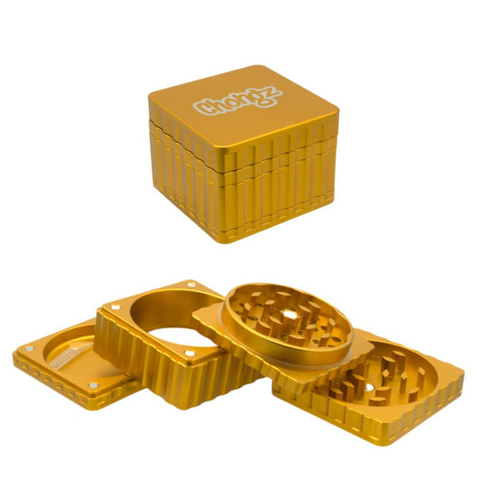 Chongz - Grinder, Metal, 58mm, 4pc, “Celebrity Squares”