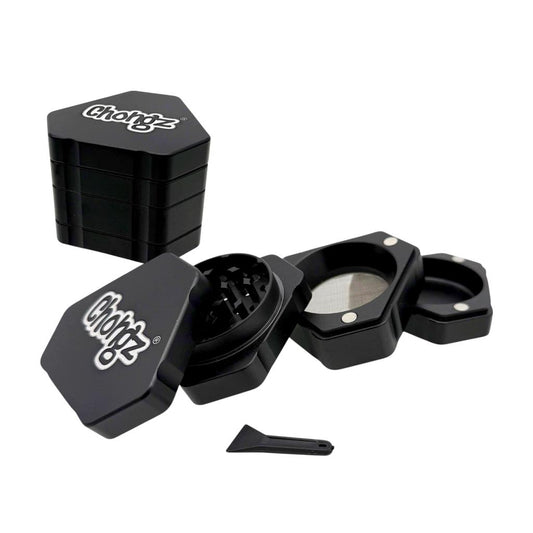 Chongz - Grinder, Metal, 44mm, 4pc, “Trifecta”