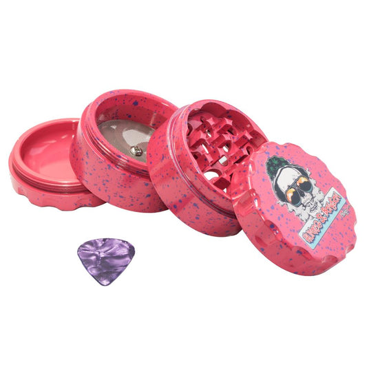 Chongz - Grinder, Metal, 60mm, 4pc, Hunter S, Hot Pink & Purple