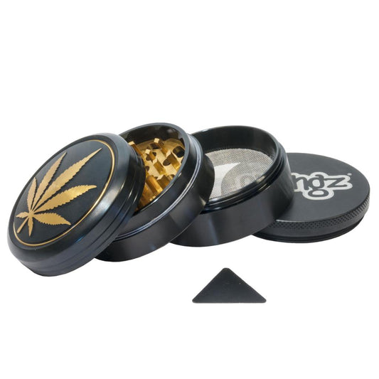 Chongz - Grinder, Metal, 61mm, 4pc, "Leaf Life"