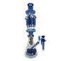 Chongz - Glass Waterpipe, Blue Accent “Tower of Power” Multi-Chamber D-Lux Ltd Edition Bong