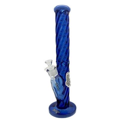 Chongz - Glass Waterpipe, 40cm, 9mm “Stone Ryland” Straight w/Ice Pinch