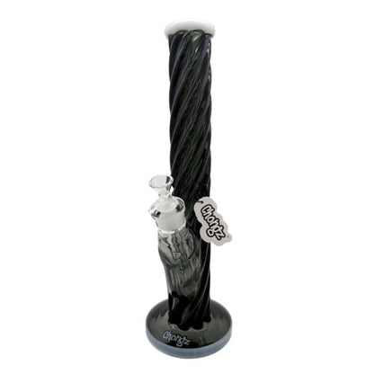 Chongz - Glass Waterpipe, 40cm, 9mm “Stone Ryland” Straight w/Ice Pinch