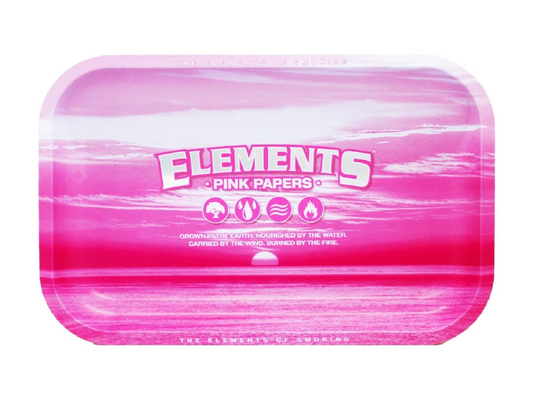 Elements - Rolling Tray, Medium, Metal, Pink