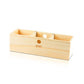 RYOT - 3 Glass and Walnut Storage Jars and Box