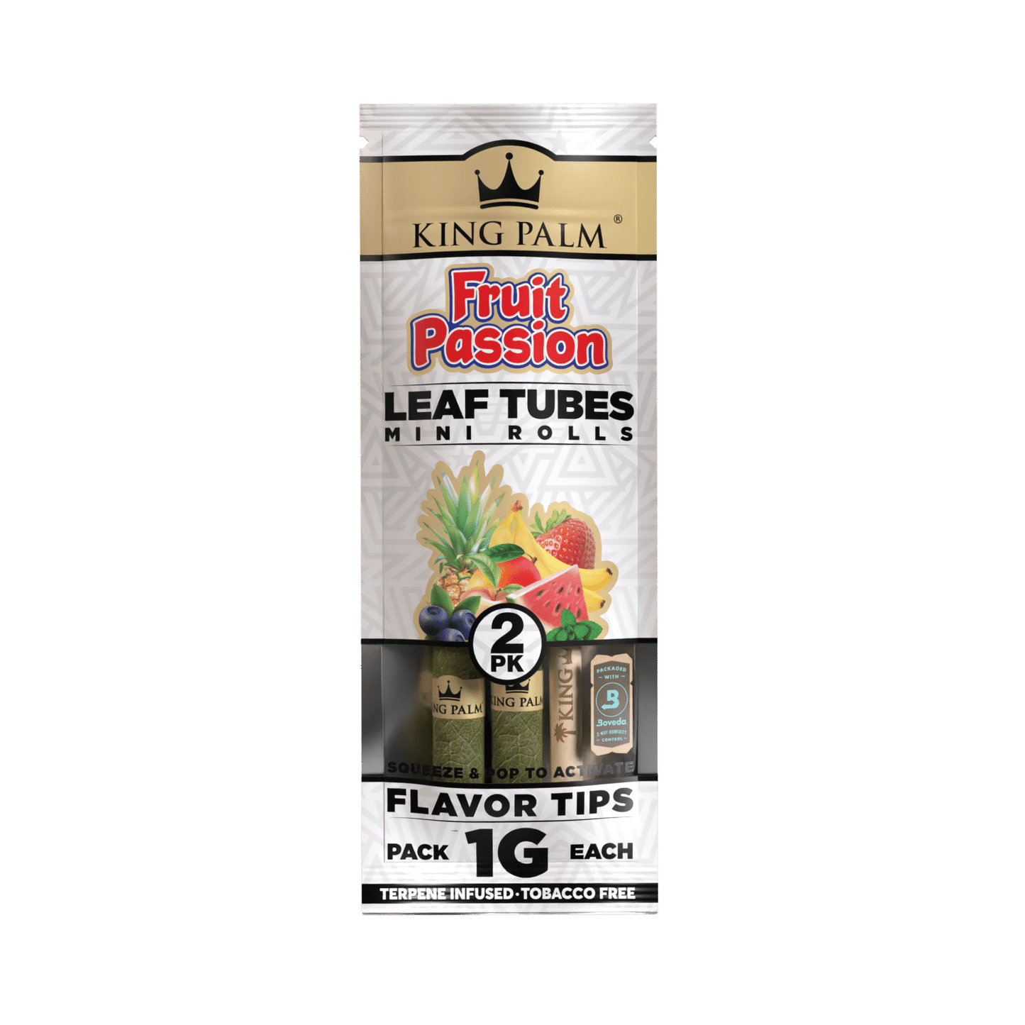 King Palm - Flavored Rolls, Minis (1g), Pack of 2