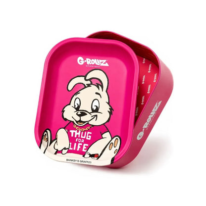 G.ROLLZ | Medium Tray + Tin | Metal Storage Box & Rolling Tray | Various Designs