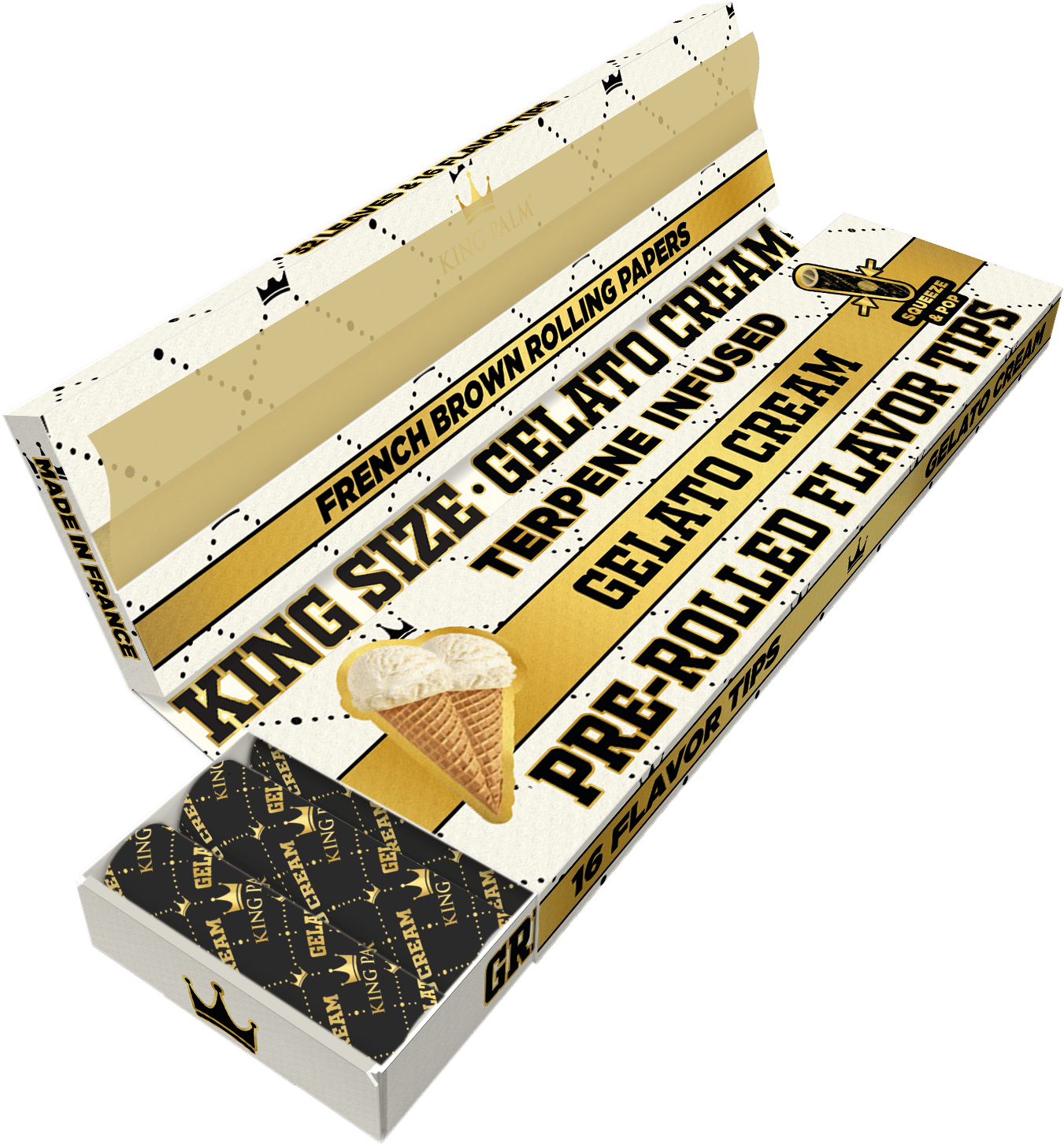 King Palm - King Size, French Rolling Papers & Flavoured Tips
